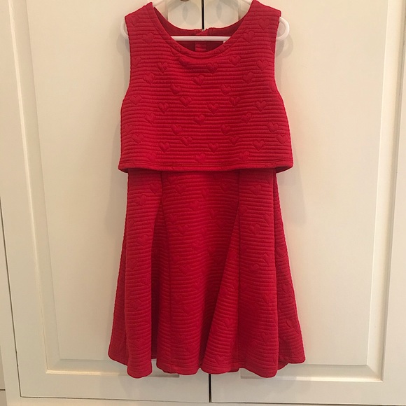 Epic Threads Girls Red A-Line Heart Dress - Picture 1 of 7
